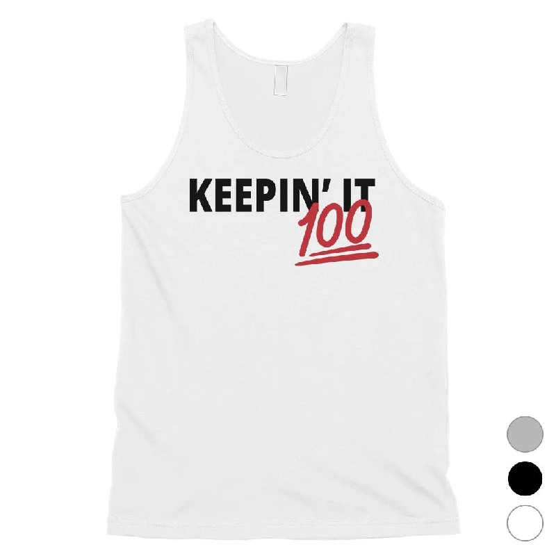 365 Printing Keepin' It 100 Mens Motivational Wisdom Tank Top