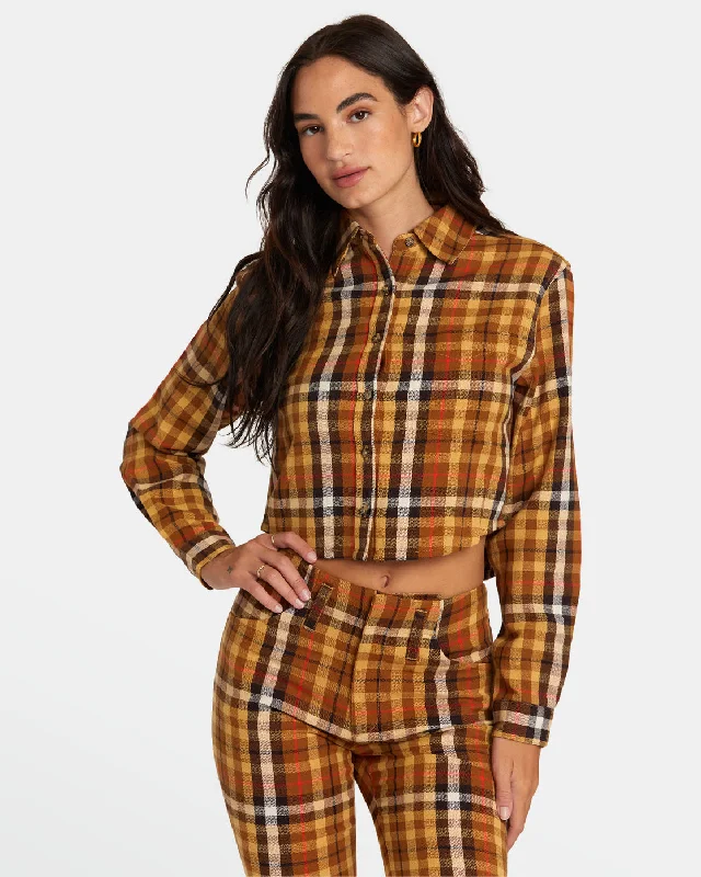 Bayside Flannel Long Sleeve Shirt - Latte