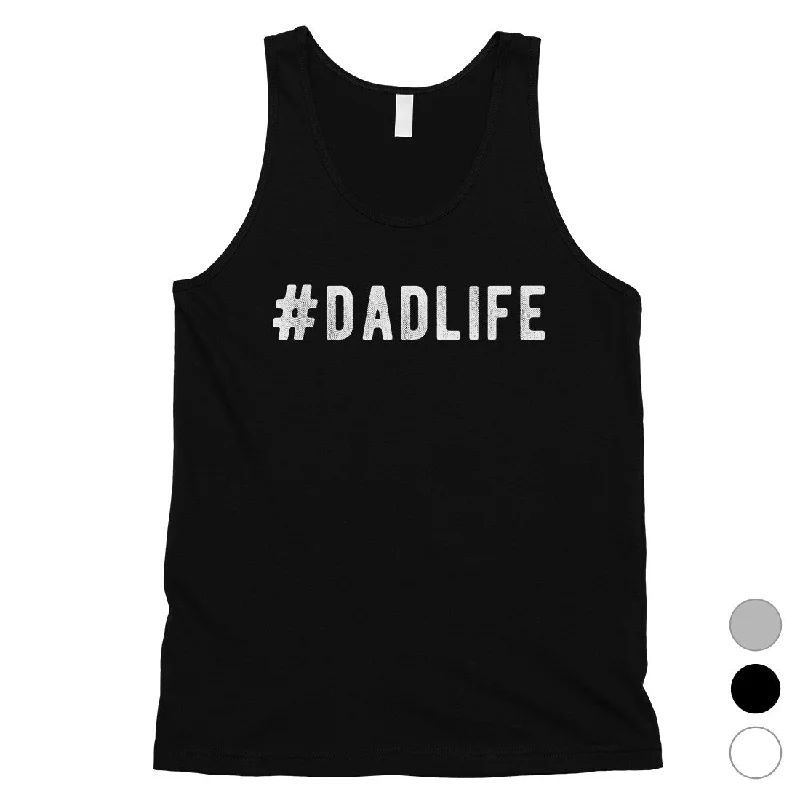 Hashtag Dad Life Mens Witty Parental Quote Sleeveless Top For Dad